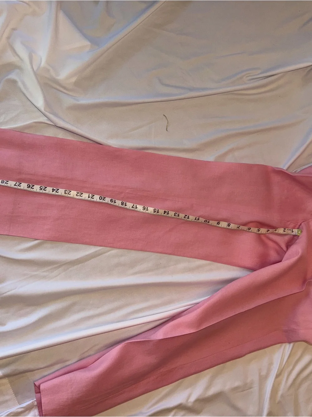 Ralph Lauren Purple Label Pink Straight-Leg Linen Dress Pants